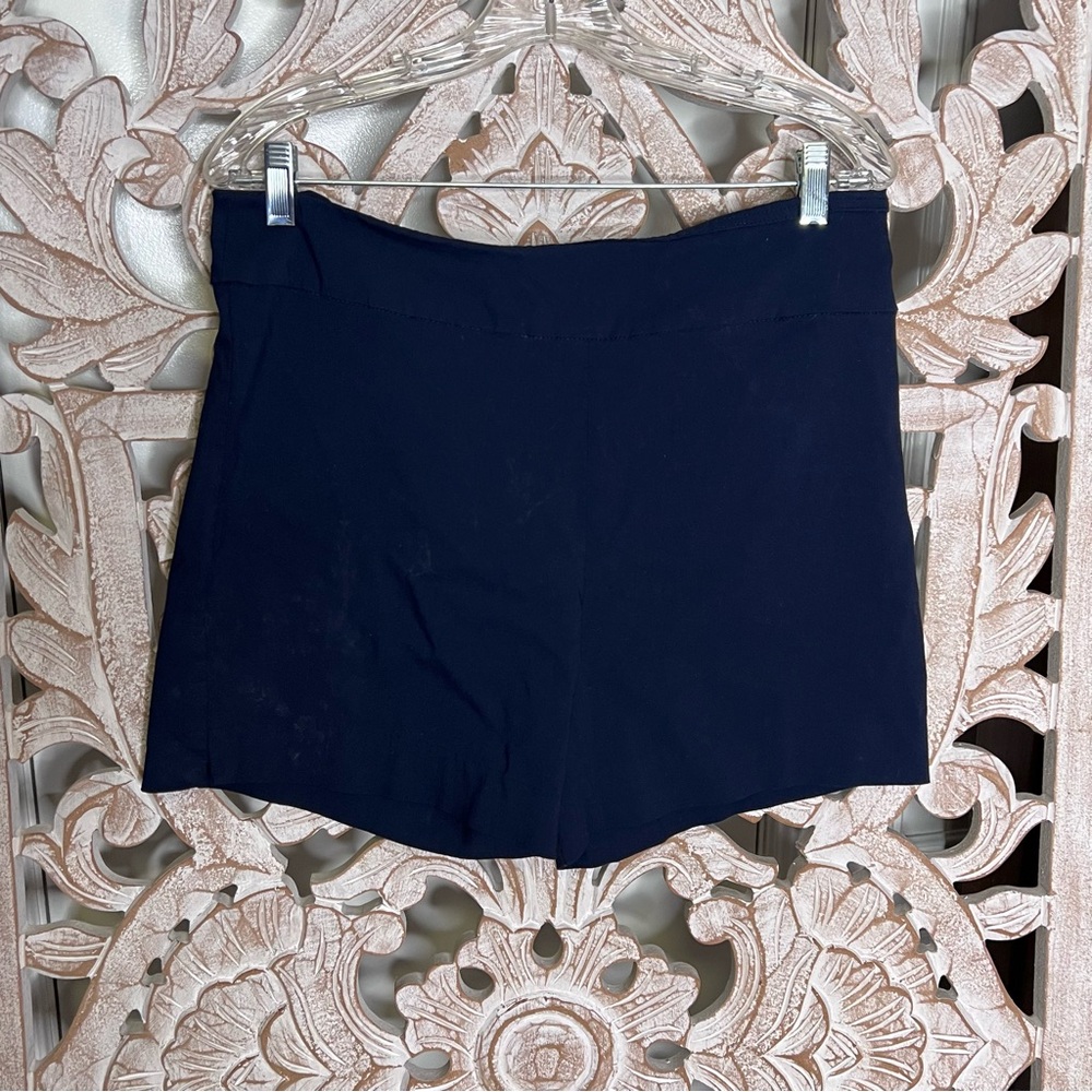 Eric Casual High Waist Pull On Navy Blue Shorts Sz XL